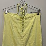 Forever 21  Halter Tie Mini Dress Neon Yellow Green M Photo 3
