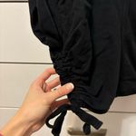 ALL SAINTS  Ruched Tie-Side Top BLACK Photo 5