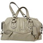 Coach Grey Ashley Shoulder Bag Side Buckle Silver Tone Photo 0