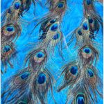 Indigo Soul Peacock Feather Print Maxi Dress Womens 2XL Blue Gold Braided Strap Size undefined Photo 12