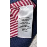 kim rogers Striped V-Neck Sweater XL Long Sleeve Multi Color 100% Cotton Photo 2