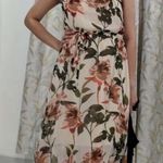 Code Floral Halter Maxi Dress Red Photo 0