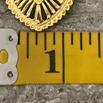 Vintage Estate Gold Tone Clear Rhinestones Scarf Clip Holder Photo 8