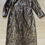 Vintage Womens Party Holiday Dress Jackie‎ Bernard Eklektic Size 16 Gold Sequin Photo 0