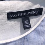 Saks 5th Avenue Saks fifth Ave all cotton pinstripe dress with ruffle M Photo 2