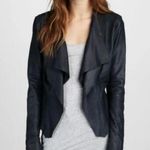 Bod & Christensen Zura Leather Jacket Women’s Size 2 Drape Front Studded Sleeves Photo 0