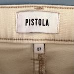 Pistola Lennon Cropped Boot High Rise Raw Hem Sandstone Ecru Jeans Photo 5