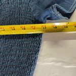 Dennis Goldsmith midi button front fit and flare denim ruched waist dress 4 Blue Photo 10