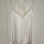 Storia White Lace Trim Cami Top Photo 0