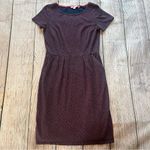 Boden Phoebe Floral Jersey‎ Dress Womens 6R Short Sleeves Side Pockets Navy Wine Red Size 6 Photo 1