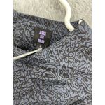 Anna Sui  Women's Long Sleeve Blouse Bell Cuff Peasant Small Floral Blue Black Photo 4