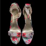 Worthington NWOT Floral Heels Ankle‎ Strap Open Toes Size 9.5 Photo 7