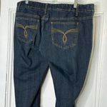 Three Seasons Maternity Dark Rinse Fit Wise Flare Jeans Women's Size XL New Blue Photo 5