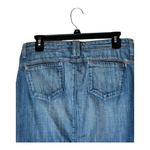 Salt Skirt Women 29 Blue Denim Spring Street Jean Pencil Straight Knee Length Photo 4