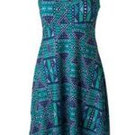 prAna  Cali Quinn Tank Dress Blue Green Geometric Sleeveless Gorpcore Gorp Casual Photo 0
