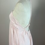 Aerie Low Back Maxi Dress Pink Soft Cotton Linen Blend Spaghetti Straps Size S Photo 7