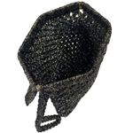 Vintage Lurex Black and Gold Macrame/Crochet Clutch Photo 2
