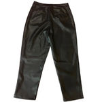 Stella Luce  Black Faux Leather‎ Pants Size Large Photo 2