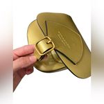 Burberry Metallic Gold Leather Shoulder Crossbody Bag Photo 11