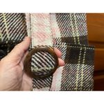 CAbi  belted plaid cropped pea coat size 8 Photo 1