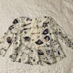 Maeve  Anthropologie Anthro On The Town Violin Print Silk Blouse Photo 4