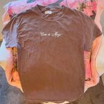 Drake casa di manzo script tee tshirt in espresso brown Photo 3