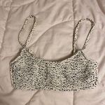 Xhilaration Bikini Top Black and White Polka Dot Photo 0