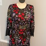 Dress the Population  Black Label Maxi Dress Ava Floral-Embroidered Gown Size XL Photo 5
