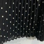 Maje Rivoli Floral Embroidered Black Pleated Midi Dress, Size 3 (Size L) Photo 11