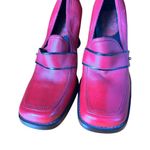 Vintage New Tothemax Red/Burgundy Chunky Block Heel Square Toe Y2K 90s size 8 Red Photo 11
