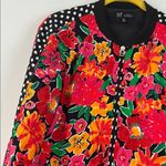 ZARA  |Multicolor Floral Bomber Jacket sz Large Photo 2