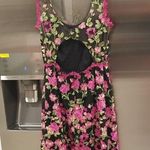 💕MARCHESA NOTTE💕 Sleeveless Embroidered Cocktail Dress ~ Black Floral Print 8 Photo 11