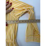 Pistola Yellow White Stripe Button Front Layla Shirt Dress Tunic Drawstring M Photo 9