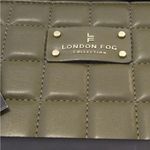 London Fog  Olive Quilted Wallet and Key Fob Set Photo 3
