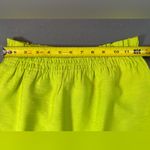 J.Crew NWT neon green skirt elastic waist pull on paper bag Fully Lined size 0 Photo 2