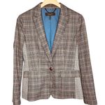 Rag and Bone  Dark Gray & Blue Check Lexington Blazer Photo 1