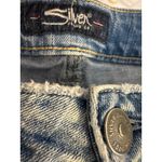 Silver Jeans  Co Women's Size 27x25 Aiko Slim Cropped Jeans Distressed Photo 6