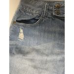 Apt. 9  Distressed Cuffed Double Button Blue Denim Shorts Women's 10 Photo 3