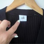 CAbi Madison Cardigan STYLE 3715 black button front cotton Women’s SIZE SMALL Photo 4