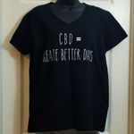 Gildan C-B-D Create Better Days Black Graphic Shirt Size XL GUC #4380 Photo 1