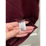 FIGS Casma 3 Pocket Scrub Top Size Small Burgundy Tech Nurse Medical Uniform Photo 7