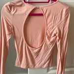 superdown  Pink Open Back Long Sleeve Top Photo 1