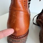 The Office Of Angela Scott Mr. Bernard Boots 40 EU | 10 US Brown Leather Combat Photo 7