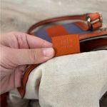 Gucci Purse Monogram Vintage Web Small Boston Orange Blue Shoulder Bag Rare Photo 13