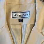 Travis Ayers Petite Women's Pale Yellow Silk Blazer. Size 10P Photo 2