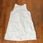 Madewell Mini Shift Dress in Linen Salt white size XS NWT Photo 3