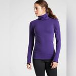 Athleta Flurry Downslope Turtleneck Size Small NWT Cosmic Blue Photo 1
