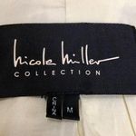 Nicole Miller Vintage 90s  Oversized Linen Blazer Yellow Pink Gradient Ombre sz M Photo 6