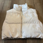 Cropped puffer vest White Photo 0