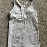 Lululemon White Ebb To  Street Tank Top ribbed Photo 2